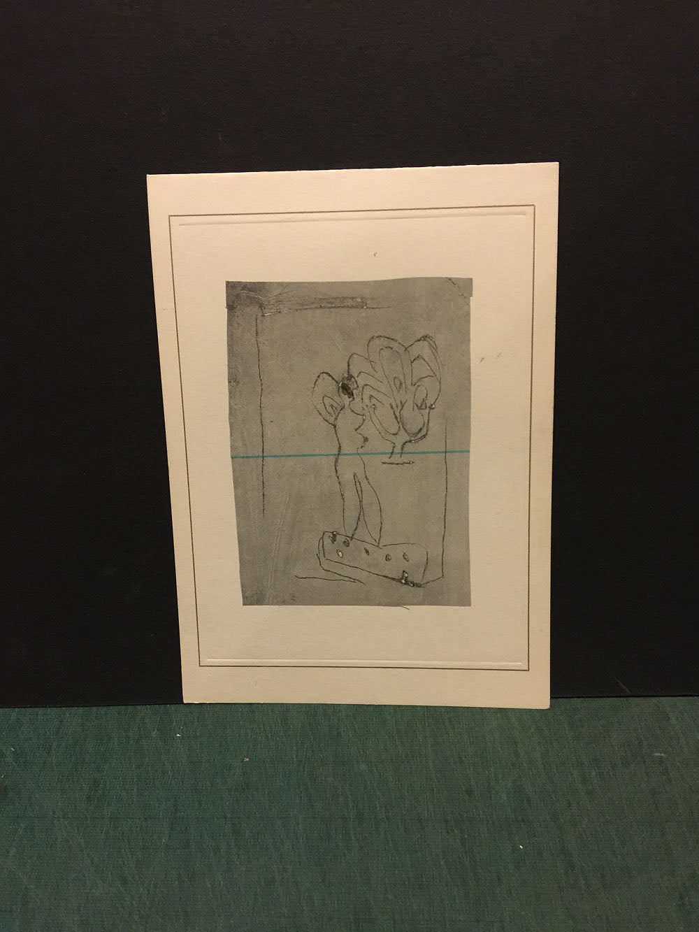 FEMME. Carte de Voeux. c.1970.