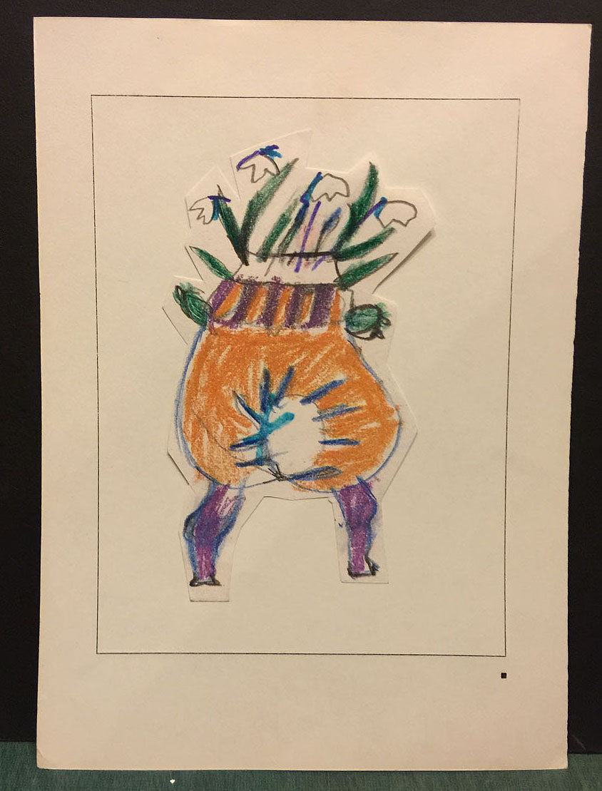 Pot de fleurs. 1980.