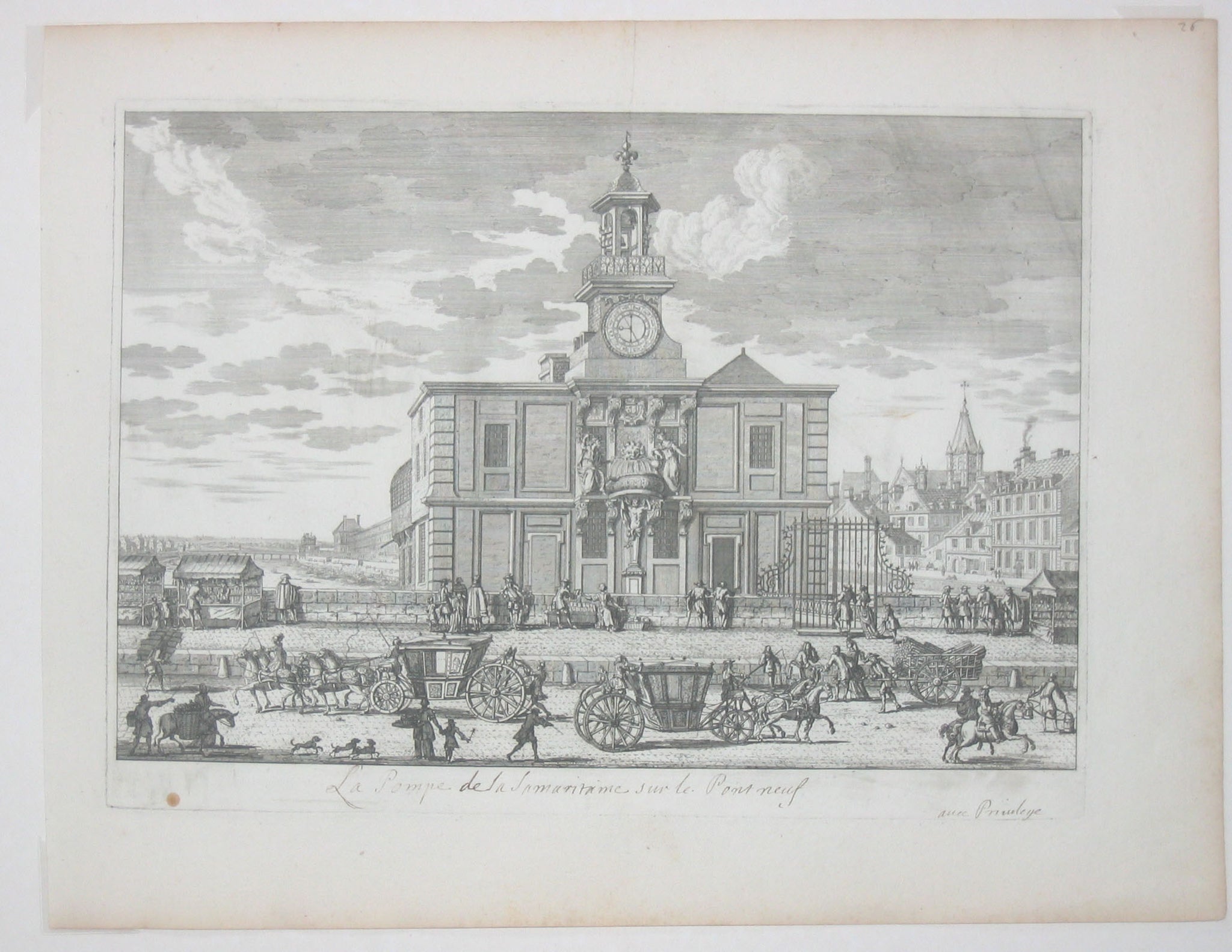 La Pompe de la Samaritaine sur le Pont Neuf.