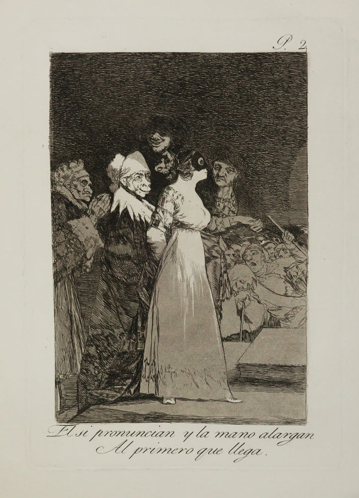 El si Pronuncian y la mano alargan al primero que llega ( Elles prononcent le oui et tendent la main au premier qui se présente).