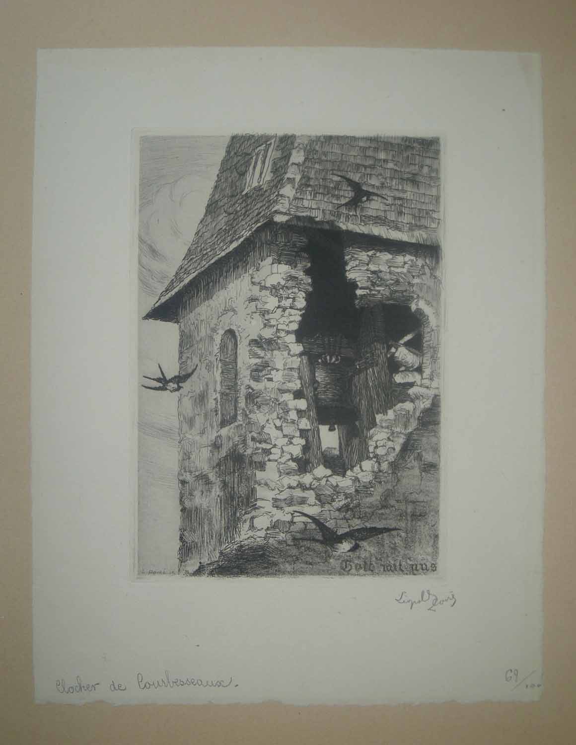 Clocher de Courbeseeaux.