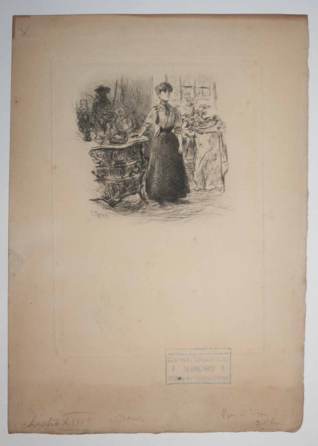 Céline s'ennuie. (Illustration pour