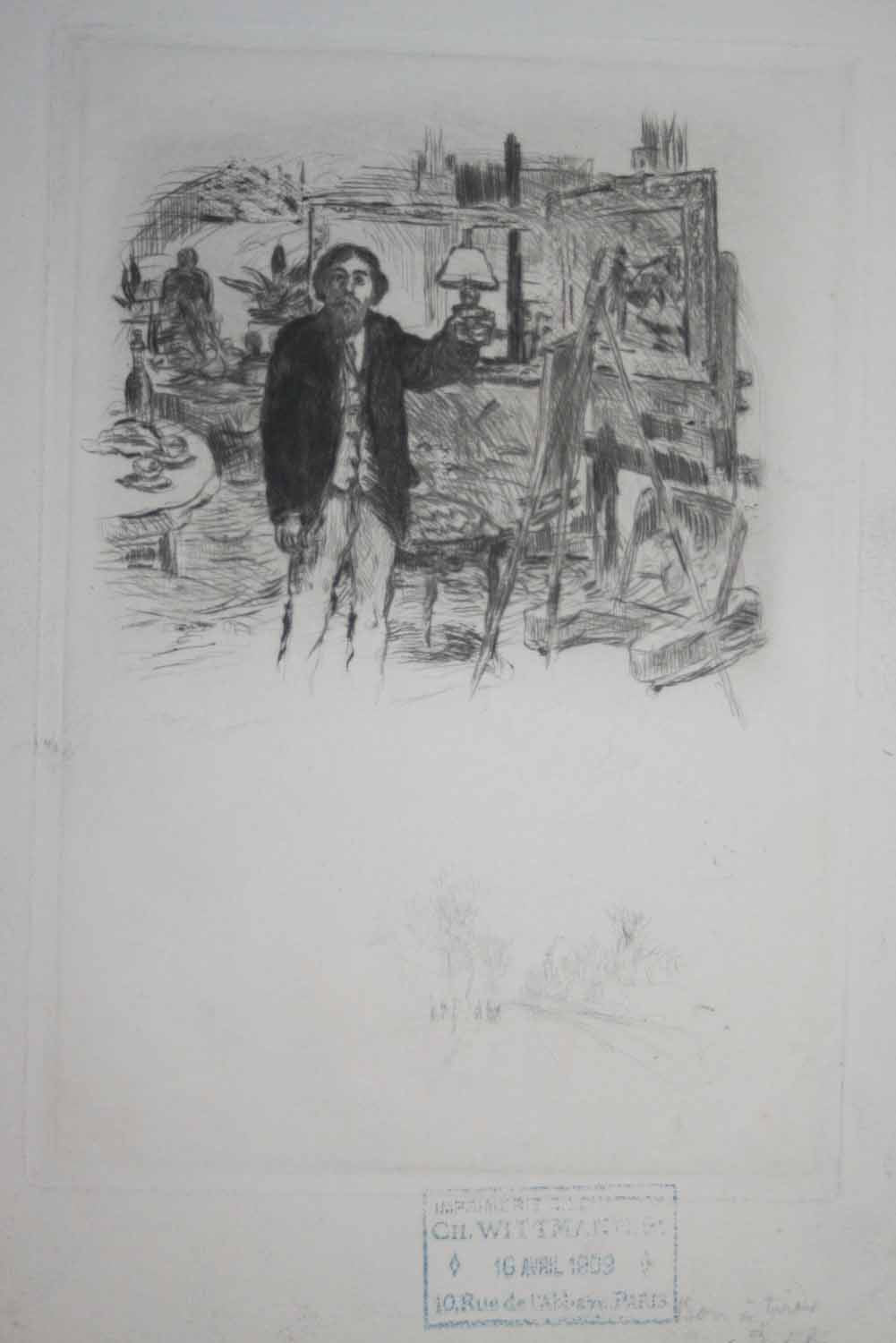 L'atelier vide. (Illustration pour