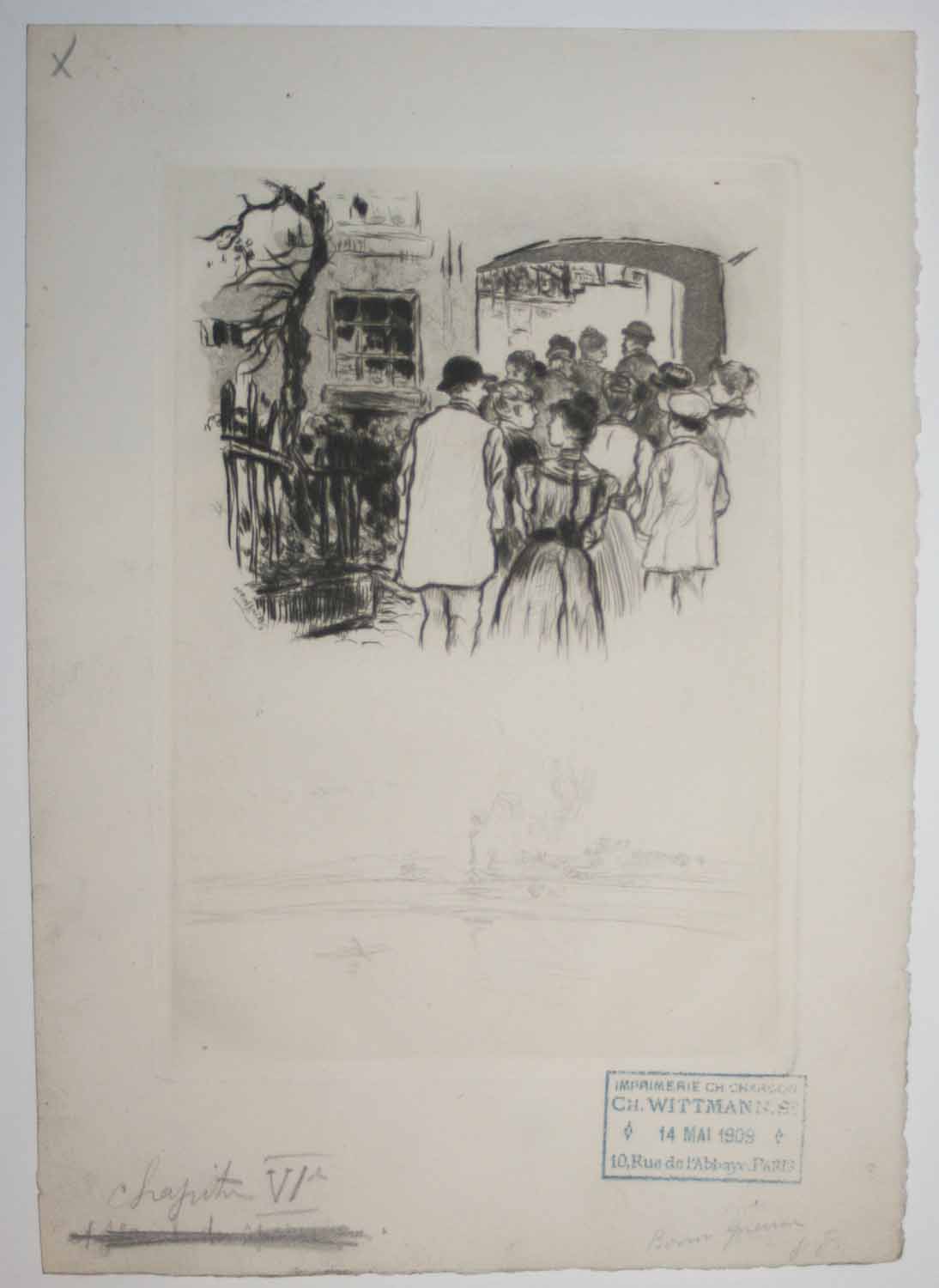 La sortie de l'atelier Débonnaire. (Illustration pour