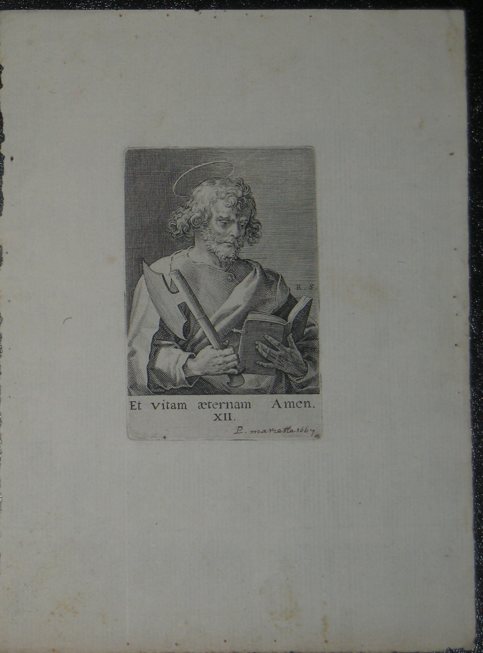 Le Christ, la Vierge et les Douze Apôtres.