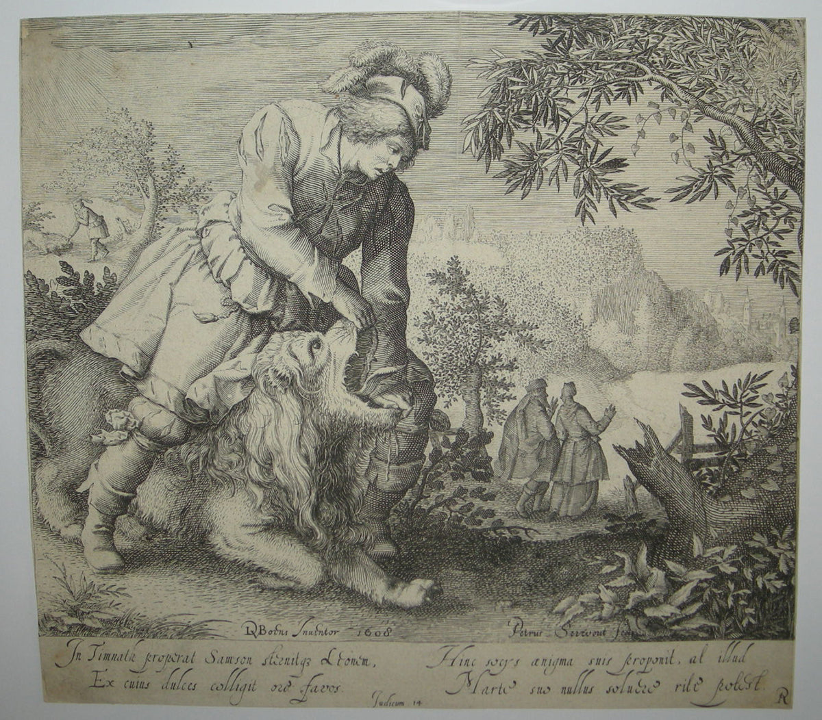 Samson déchirant le lion.