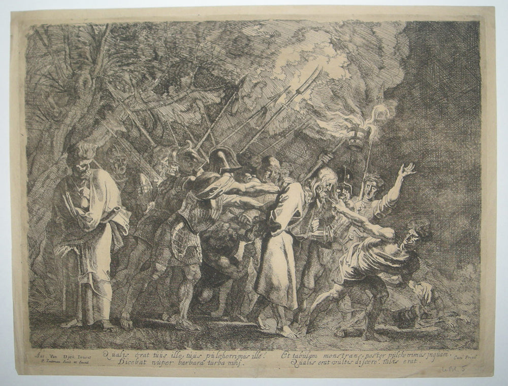 La prise du Christ par les Juifs à la Montagne des Oliviers.