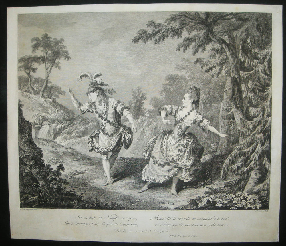 Pas de deux, dansé à l'Opéra de Silvie par Mlle Allard et Dauberval.