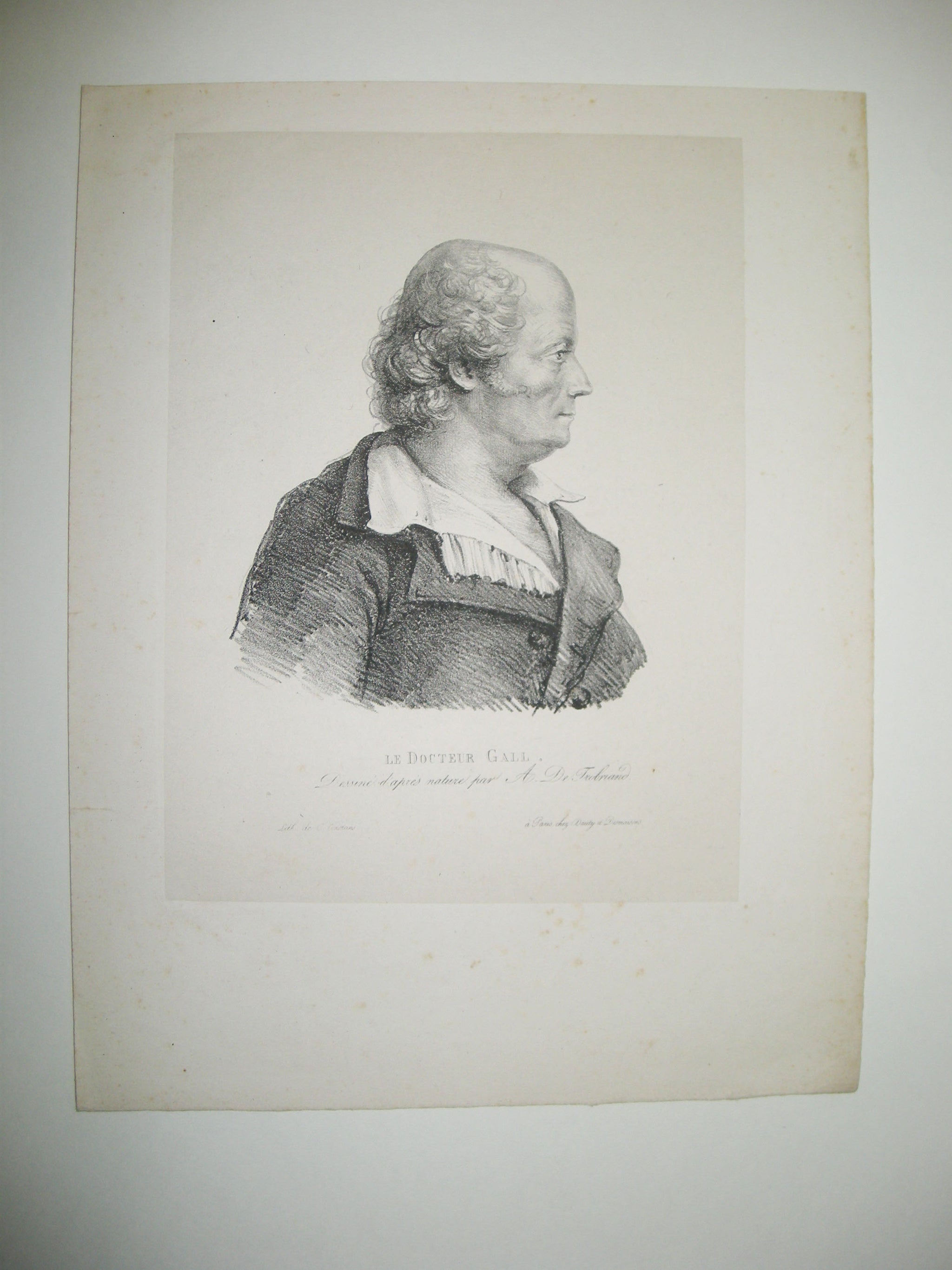 Portrait du Docteur Gall (Médecin allemand de la fin du XVIIIème - début du XIX ème siècle, considéré le père fondateur de la phrénologie).