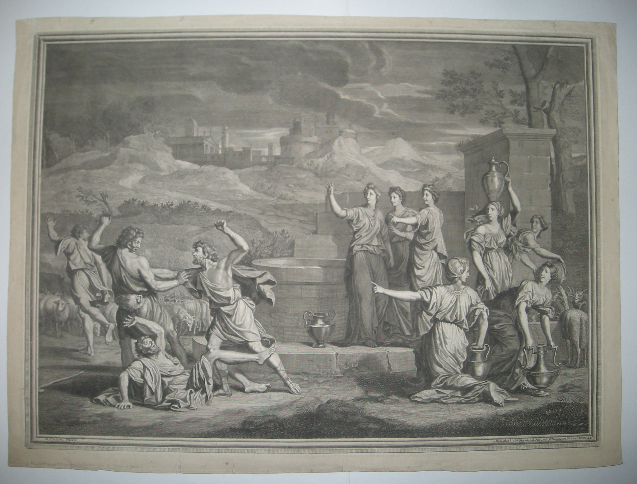 Moïse chasse les bergers de la fontaine.