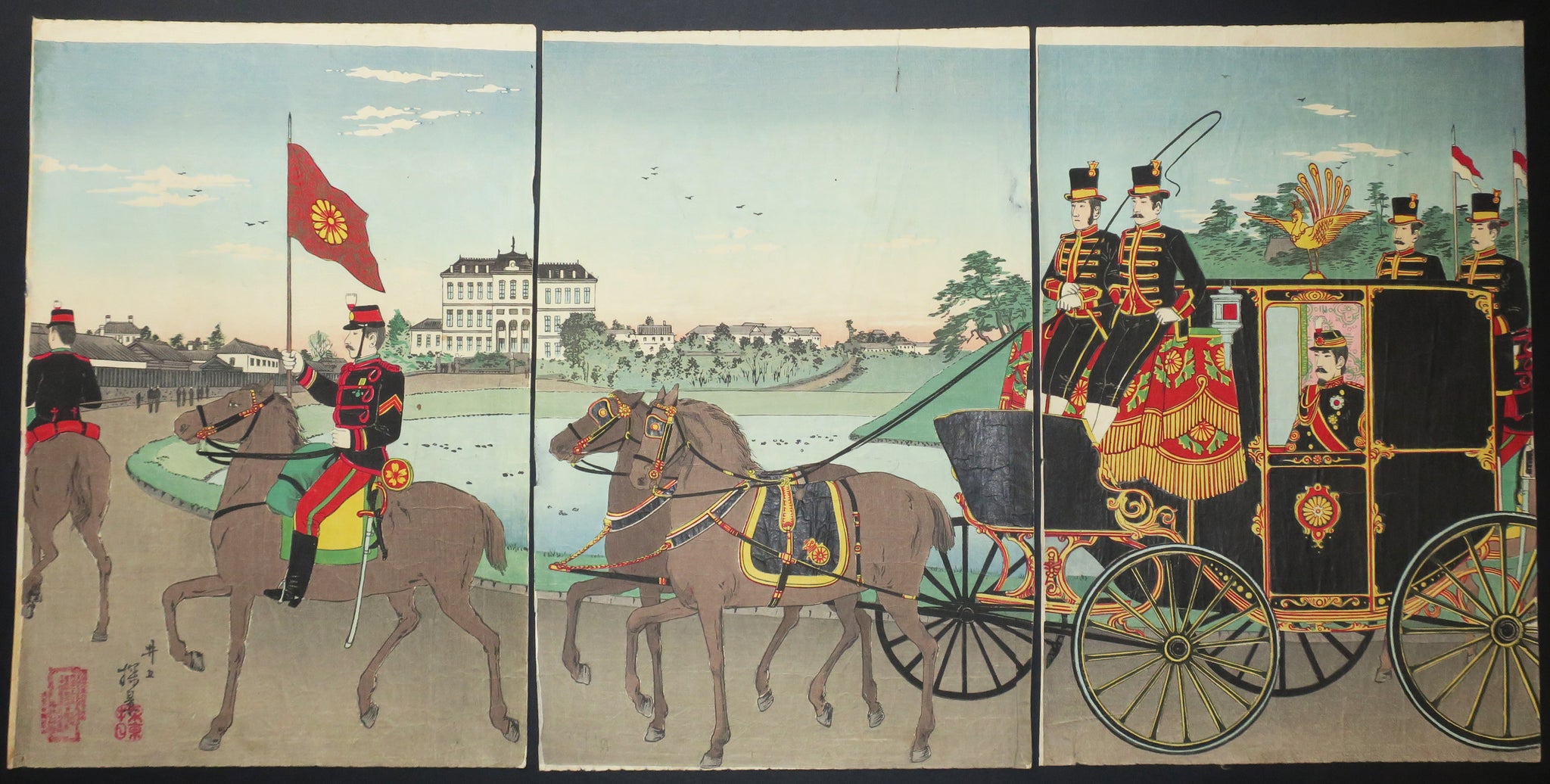 L'Empereur dans une calèche.