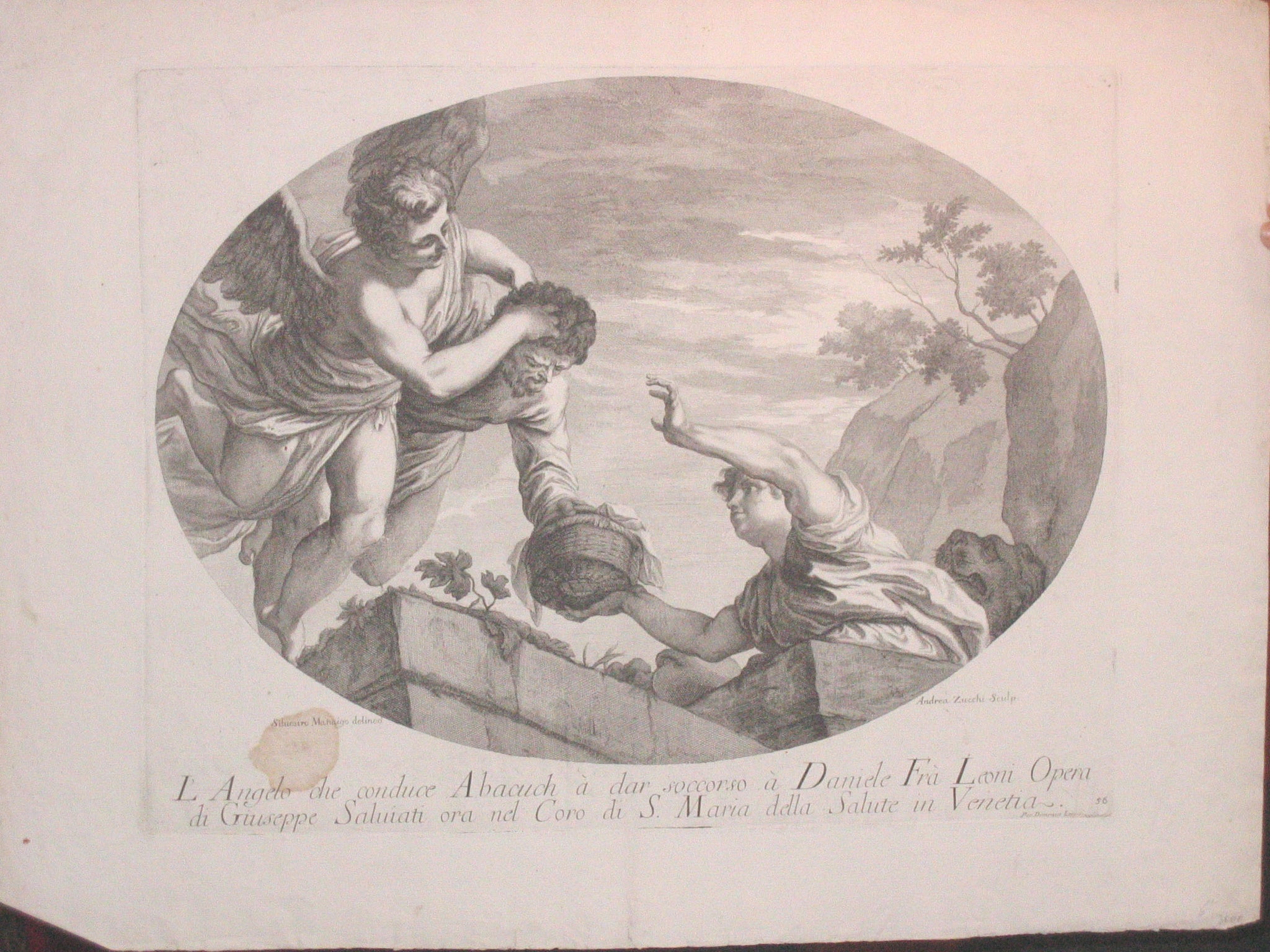 L'ange aidant Abacuch  à secourir Daniela.