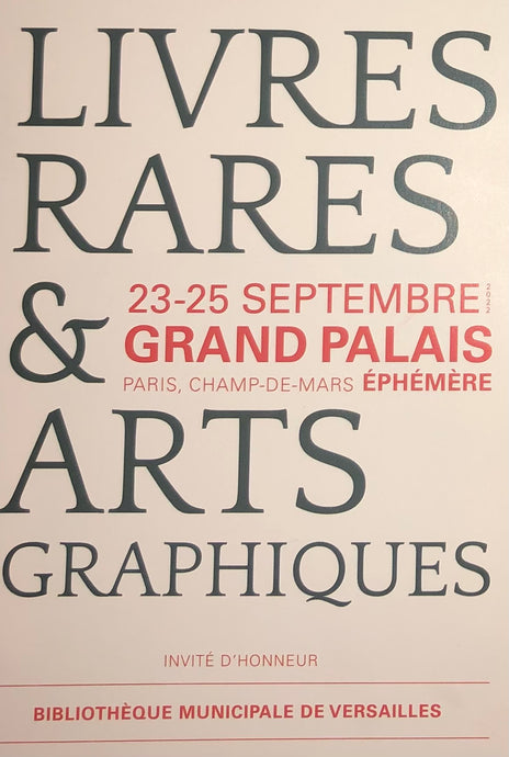 Salon du Livre rare & des Arts graphiques - Septembre 2022, Paris