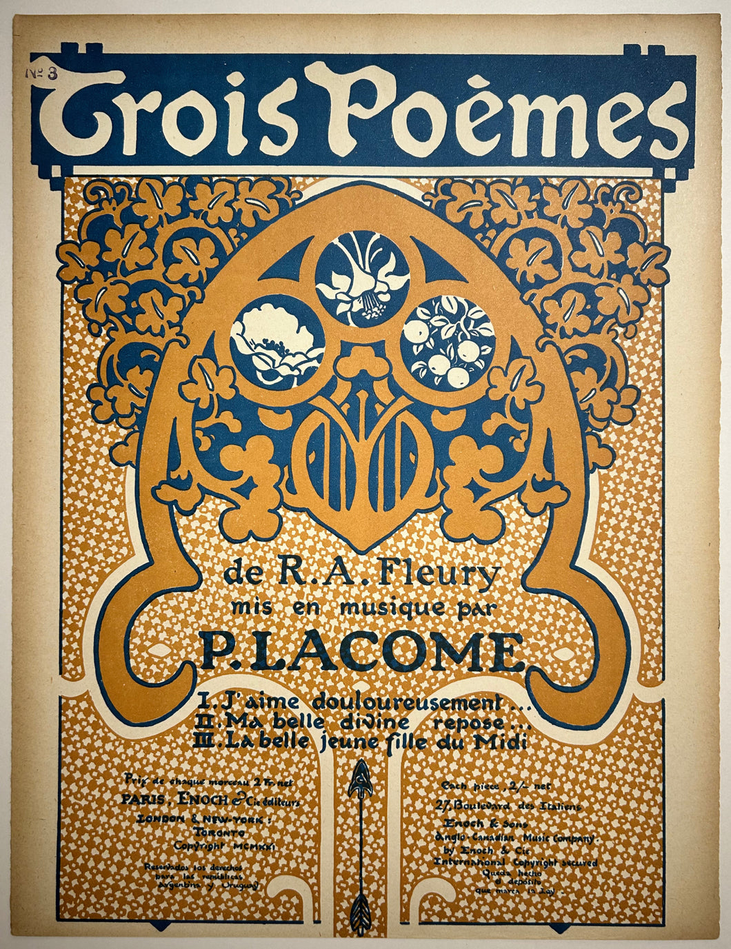Trois poèmes de R. A. Fleury (n°3).