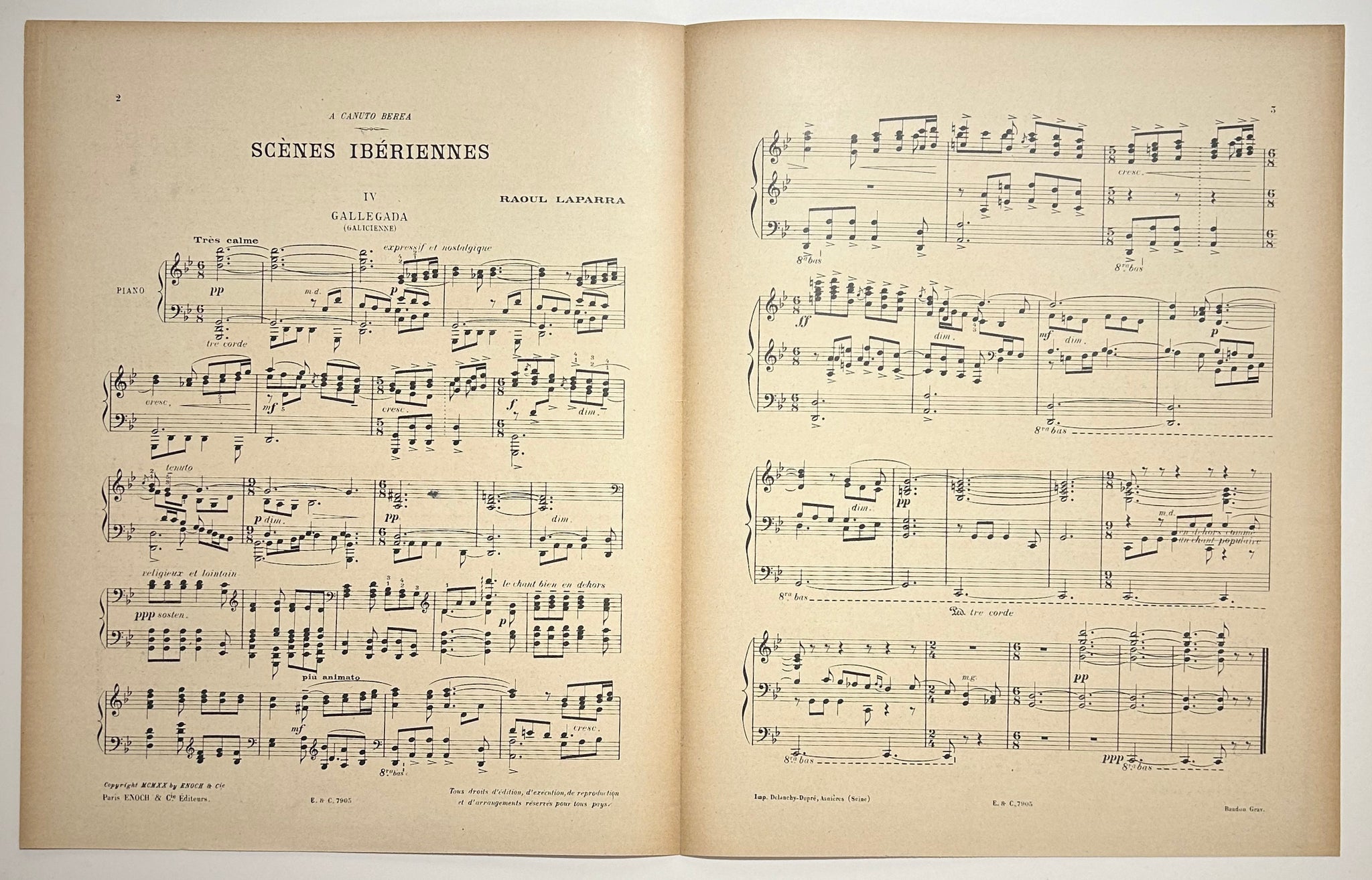 Scènes Ibérienne (n°4 : Gallegada).