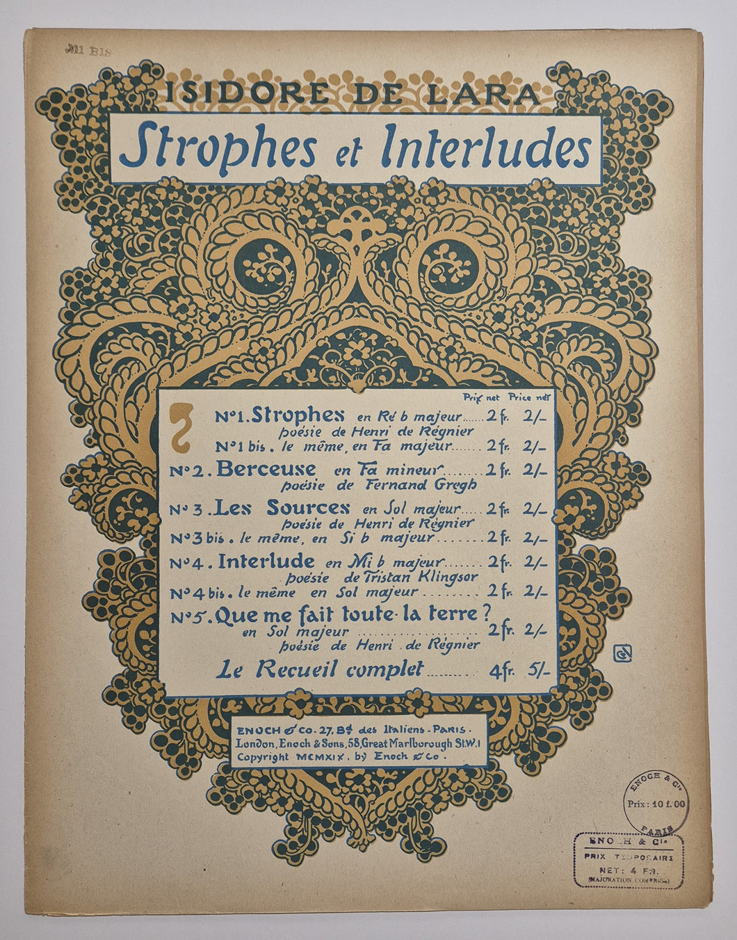 Strophes et Interludes (n°1 : Strophes).