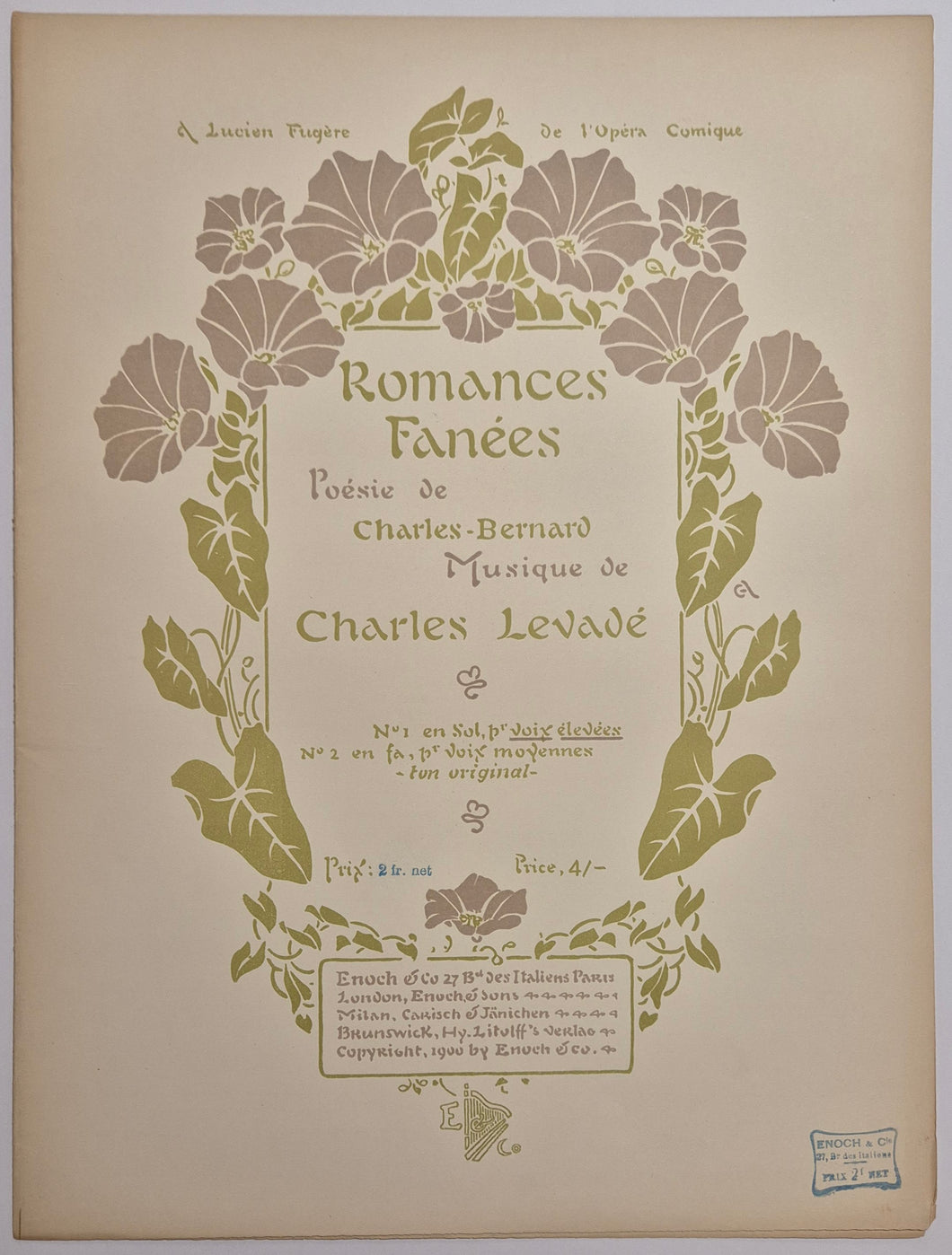 Romances fanées. Poésie de Charles-Bernard.