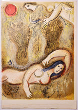 Charger l'image dans la galerie, Marc CHAGALL - Booz se réveille et voit Ruth. 1960. Lithographie originale, imprimée en couleurs. 

