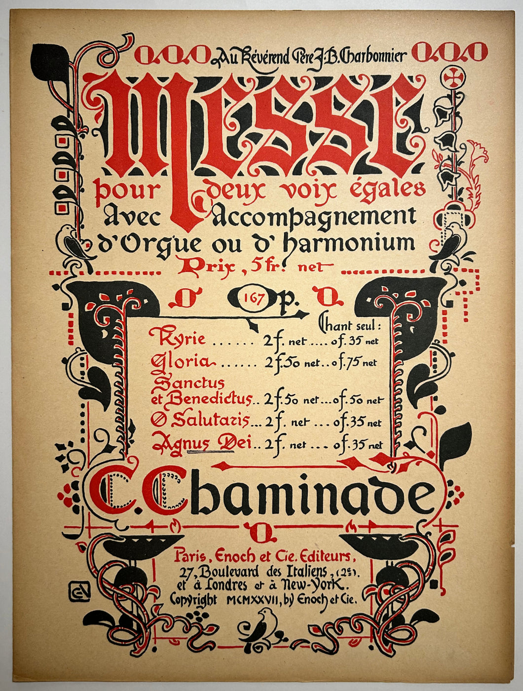 Messe pour deux voix égales.