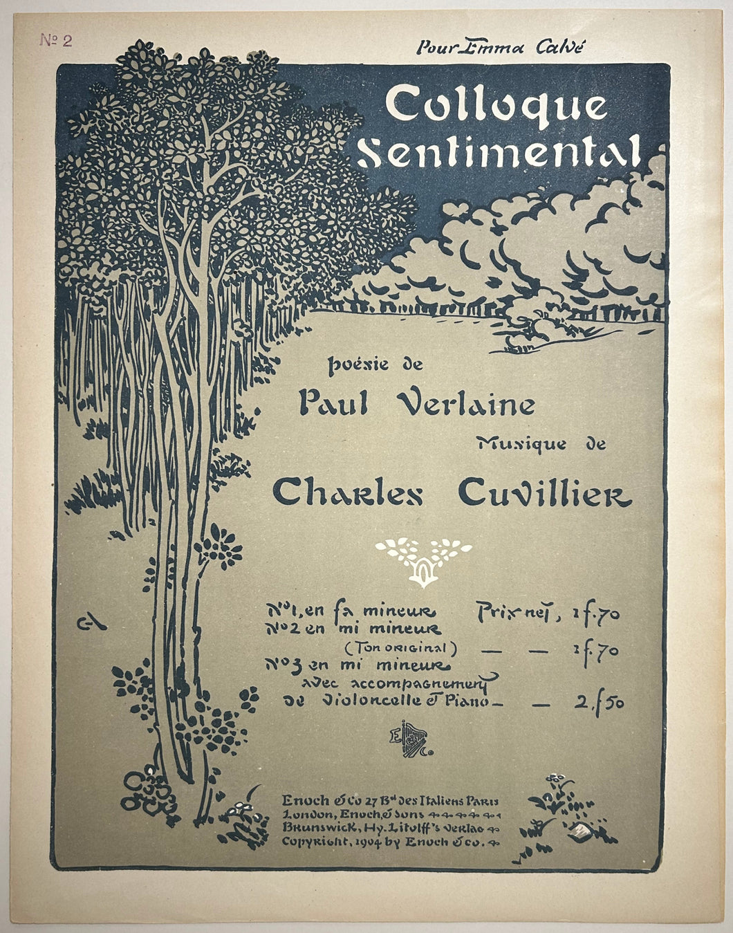 Colloque sentimental. Poésie de Verlaine.