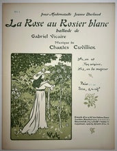 Charger l&#39;image dans la galerie, La Rose au Rosier blanc. Ballade de Gabriel Vicaire (n°1).
