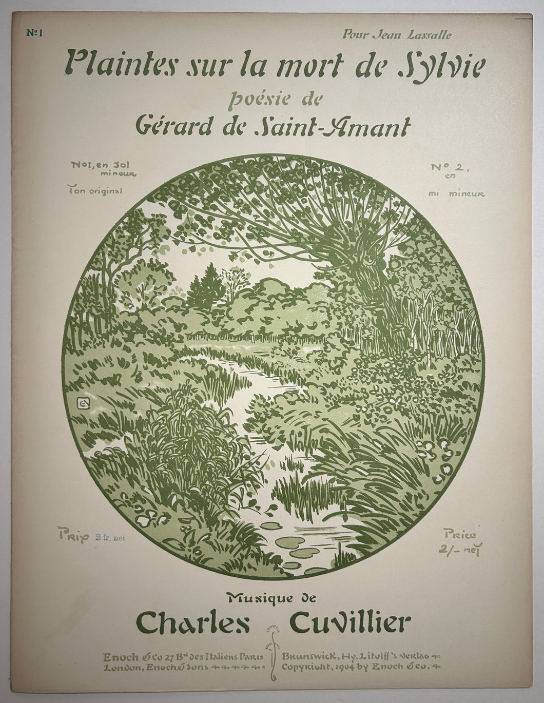 Plaintes sur la mort de Sylvie. Poésie de Gérard de Saint-Amant (n°1).