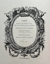 Charger l&#39;image dans la galerie, L’Art, Revue hebdomadaire illustrée. Troisième année, 1878, Tome XI de la collection. Paris, London: A. Ballue, 1877.
