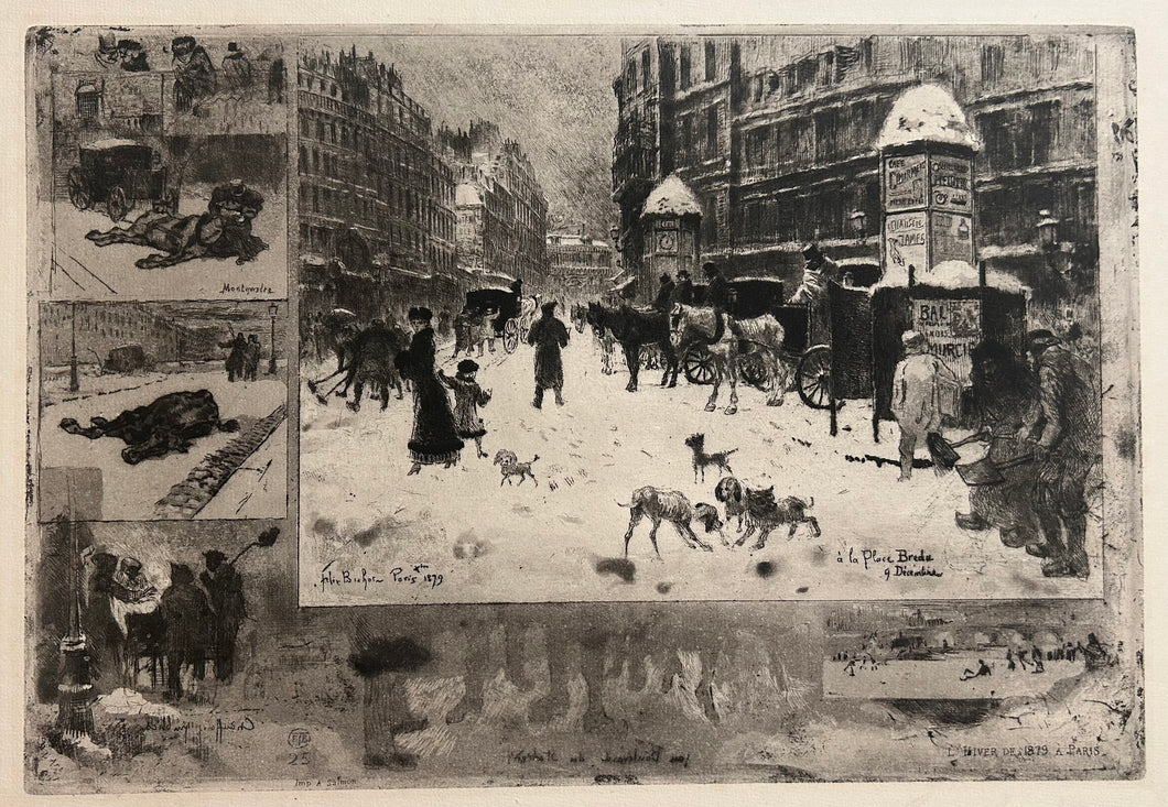 L'Hiver à Paris ou La Neige à Paris. 1879.