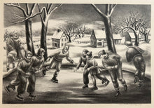 Charger l&#39;image dans la galerie, The Skating Pond. (L&#39;Etang patinoire).  1936.
