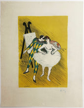 Charger l&#39;image dans la galerie, Un Arlequin s&#39;apprêtant à embrasser une Ballerine.
