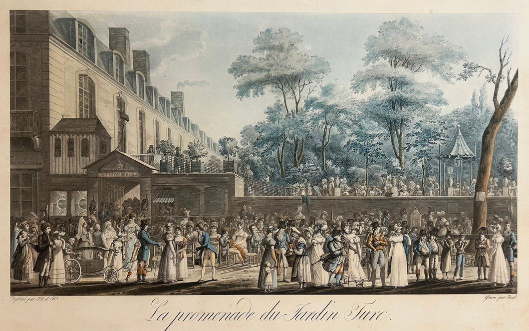 La Promenade du Jardin Turc (à Paris). 1812.