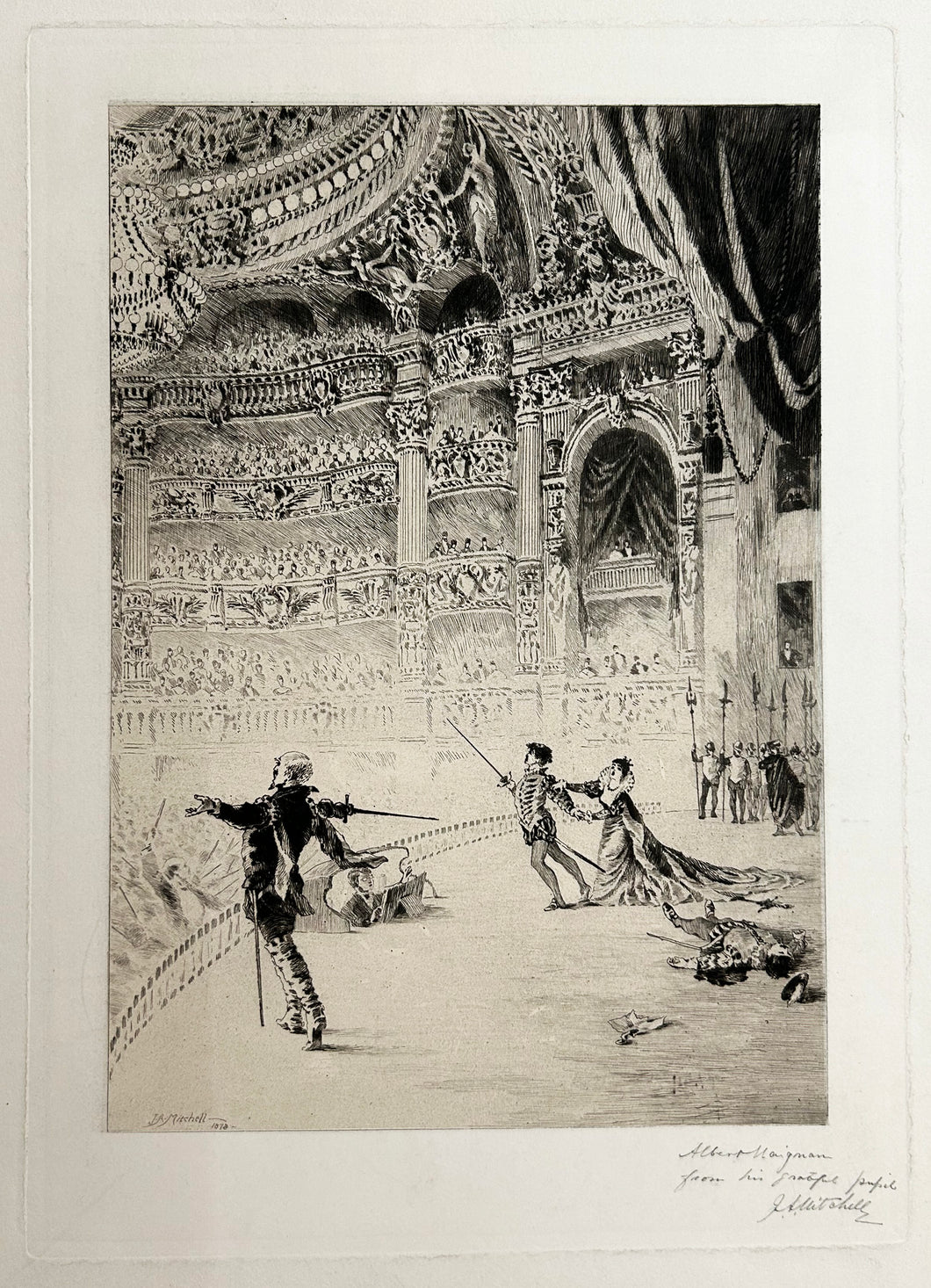 Sur Scène à l'Opéra. 1878.