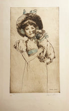 Charger l&#39;image dans la galerie, La fillette et son chien.  c.1900.
