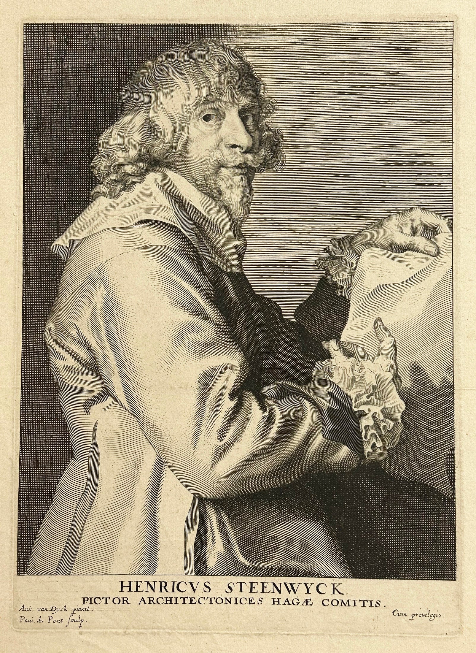 Portrait de Hendrik van Steenwijk II (Anvers 1580 † Leyde 1649, Peintre baroque flamand).