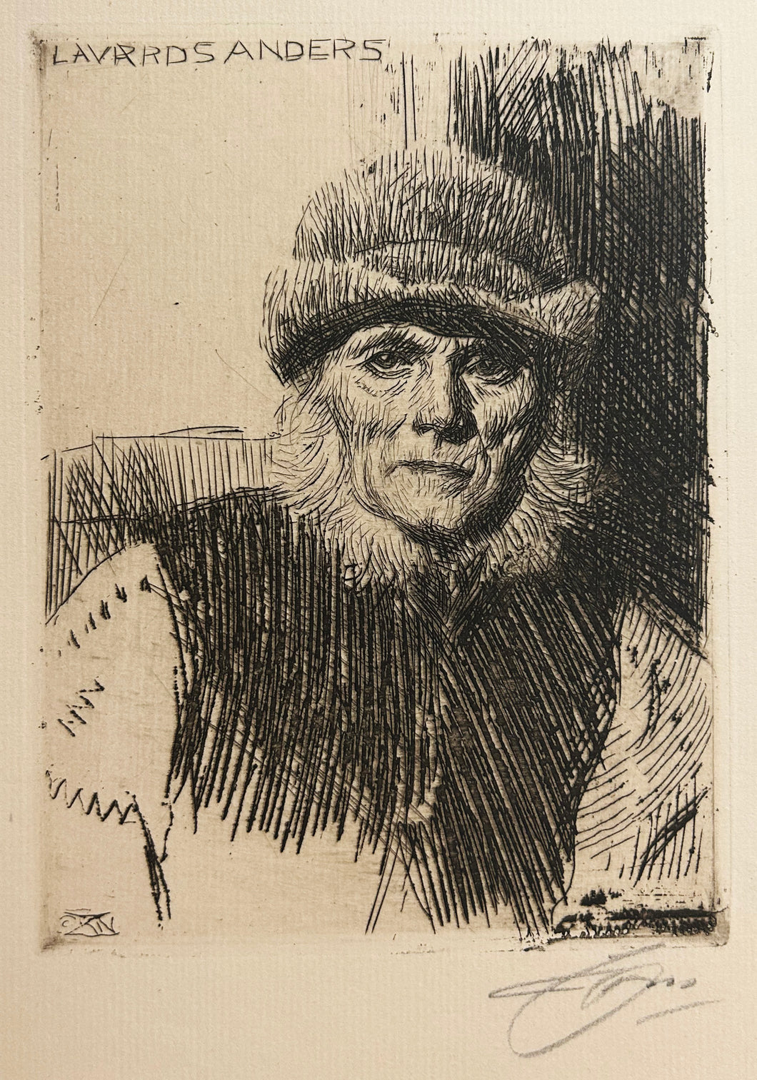 Portrait de Lavards Anders (Paysan dalécarlien). 1919.