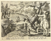 Charger l&#39;image dans la galerie, [Fauconniers à la chasse aux oiseaux]. c.1596.
