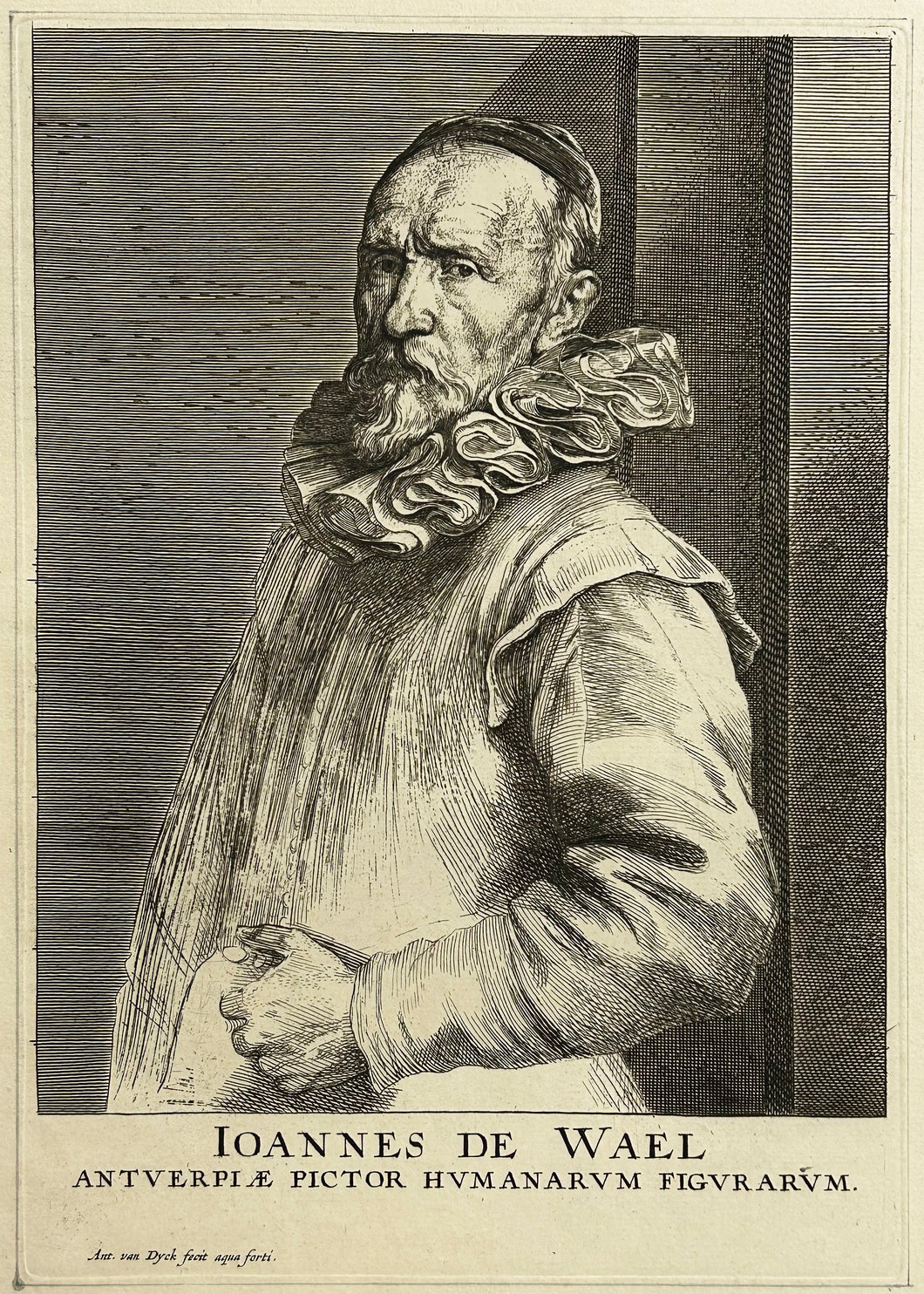 Portrait de Jean de Wael, Peintre belge né en 1558 et mort en 1633.