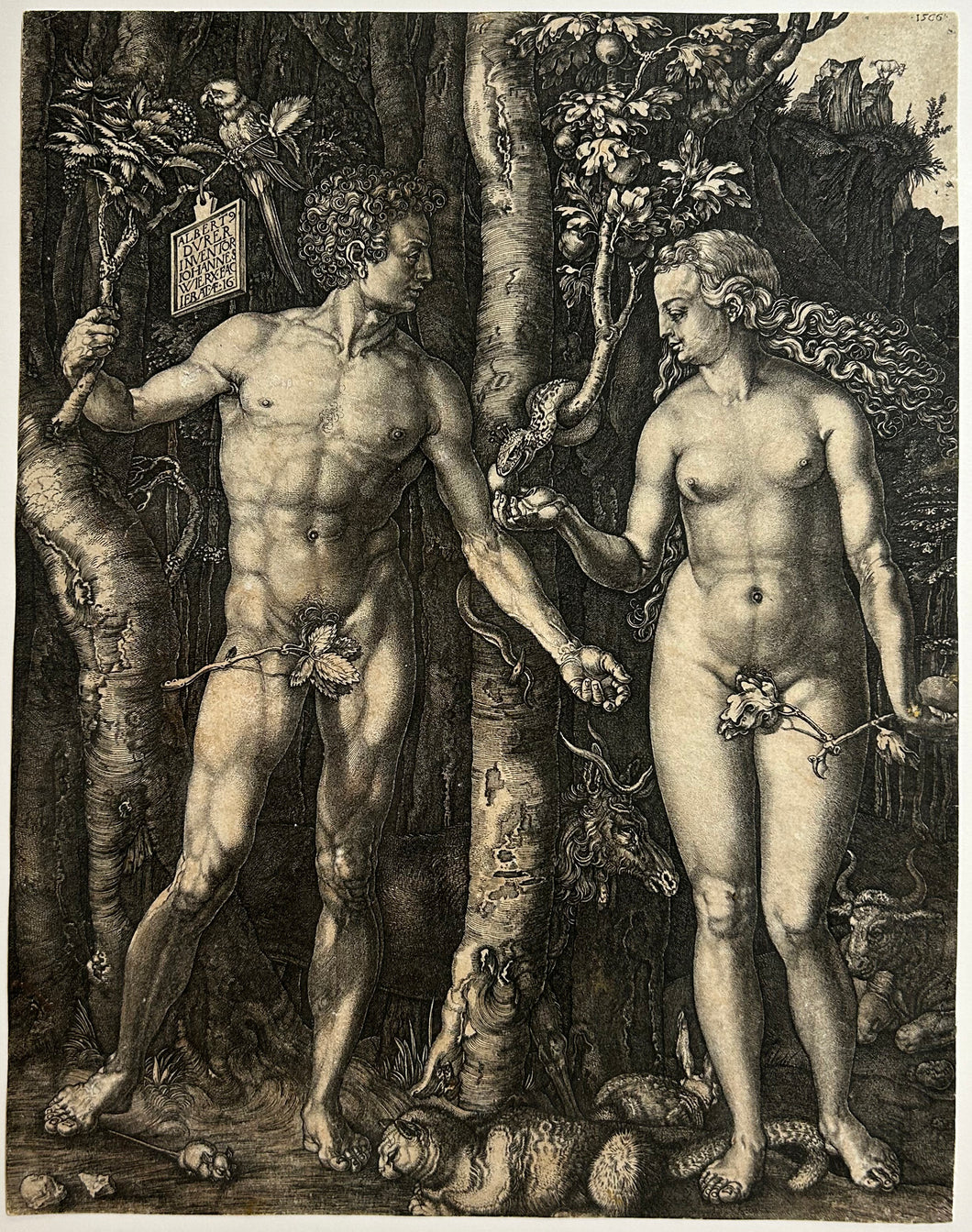 Adam et Eve. 1566.