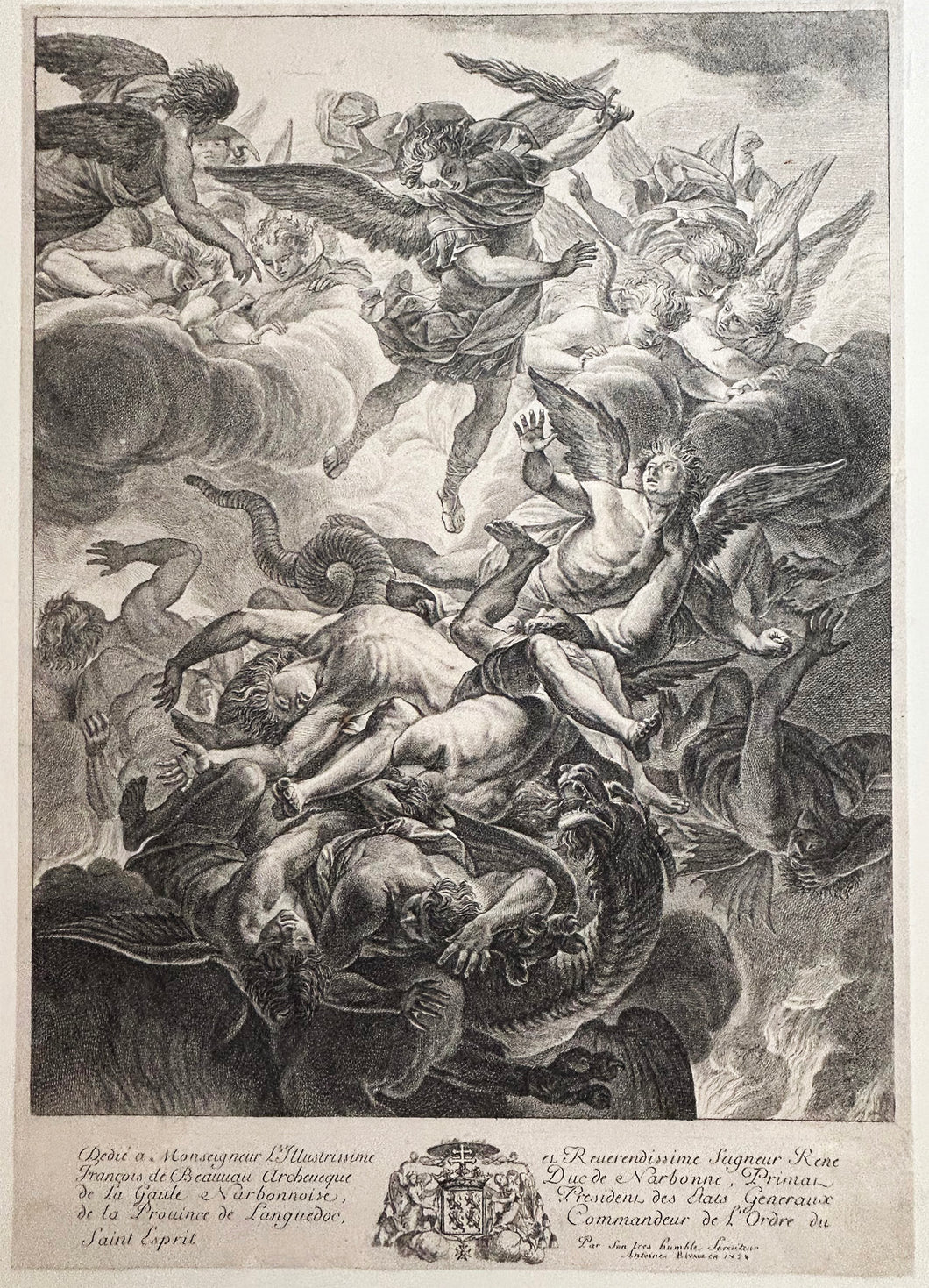 La chute des anges rebelles. 1728.