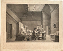 Charger l&#39;image dans la galerie, L&#39;Académie. Des Dessinateurs dans un atelier travaillant d&#39;après le modèle. 1768.
