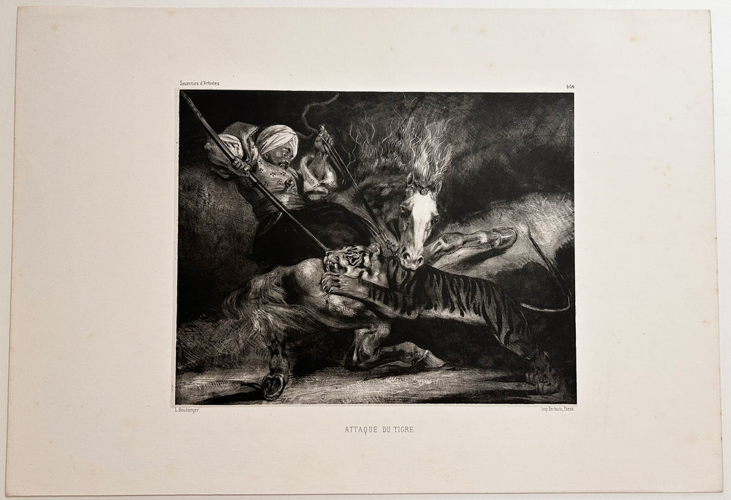 Attaque du tigre. c. 1830.