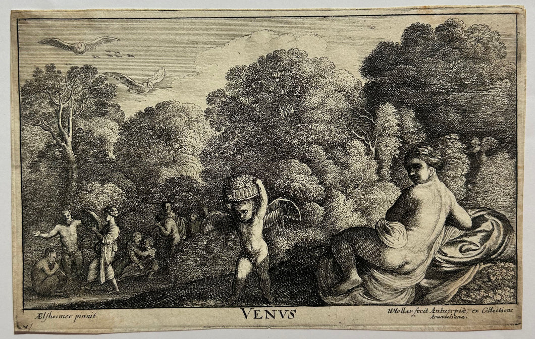 Vénus et l'Amour dans un paysage. c.1646.