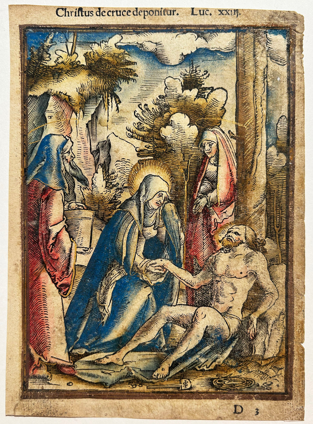 La Lamentation & La mise au tombeau. 1537.