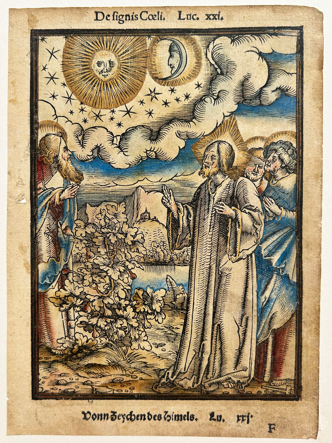 Le Christ décrivant le Jugement dernier à ses apôtres & Jean-Baptiste envoyant ses disciples au Christ. 1537.