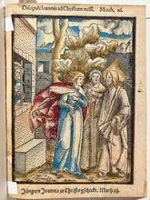 Charger l&#39;image dans la galerie, Le Christ décrivant le Jugement dernier à ses apôtres &amp; Jean-Baptiste envoyant ses disciples au Christ. 1537.
