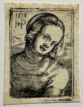 Charger l&#39;image dans la galerie, Buste d&#39;une jeune femme. 1518.
