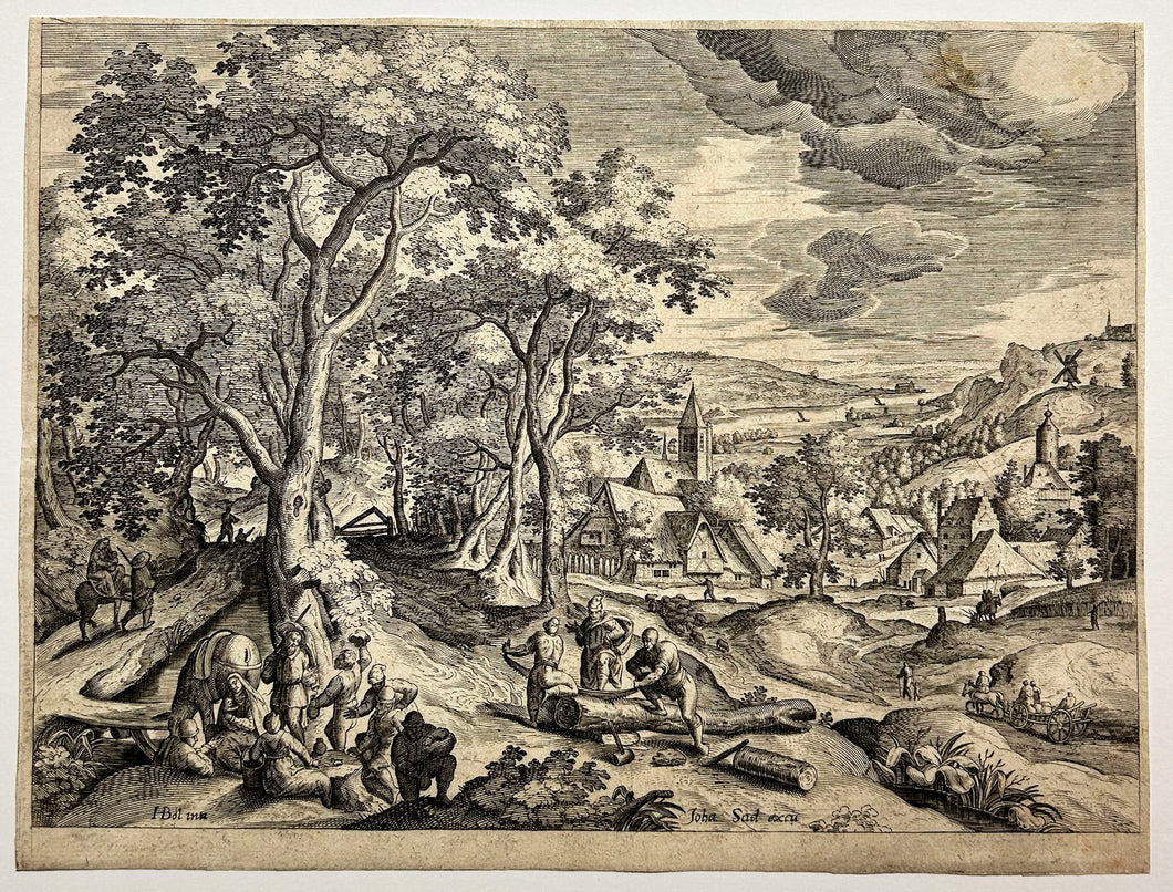 Paysage, Repos pendant la fuite en Egypte.c.1580-1600.