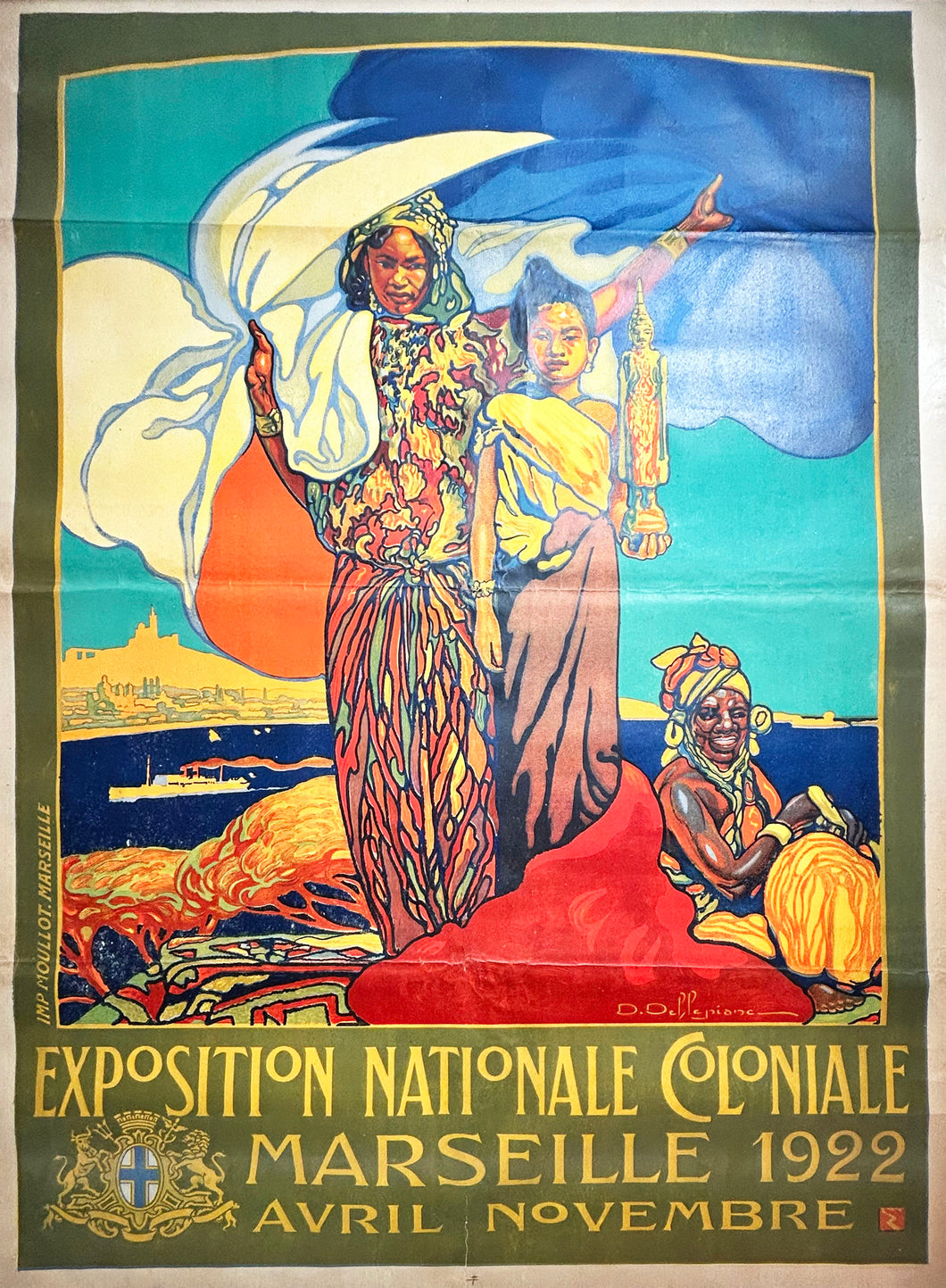 Exposition Nationale Coloniale à Marseille en 1922.