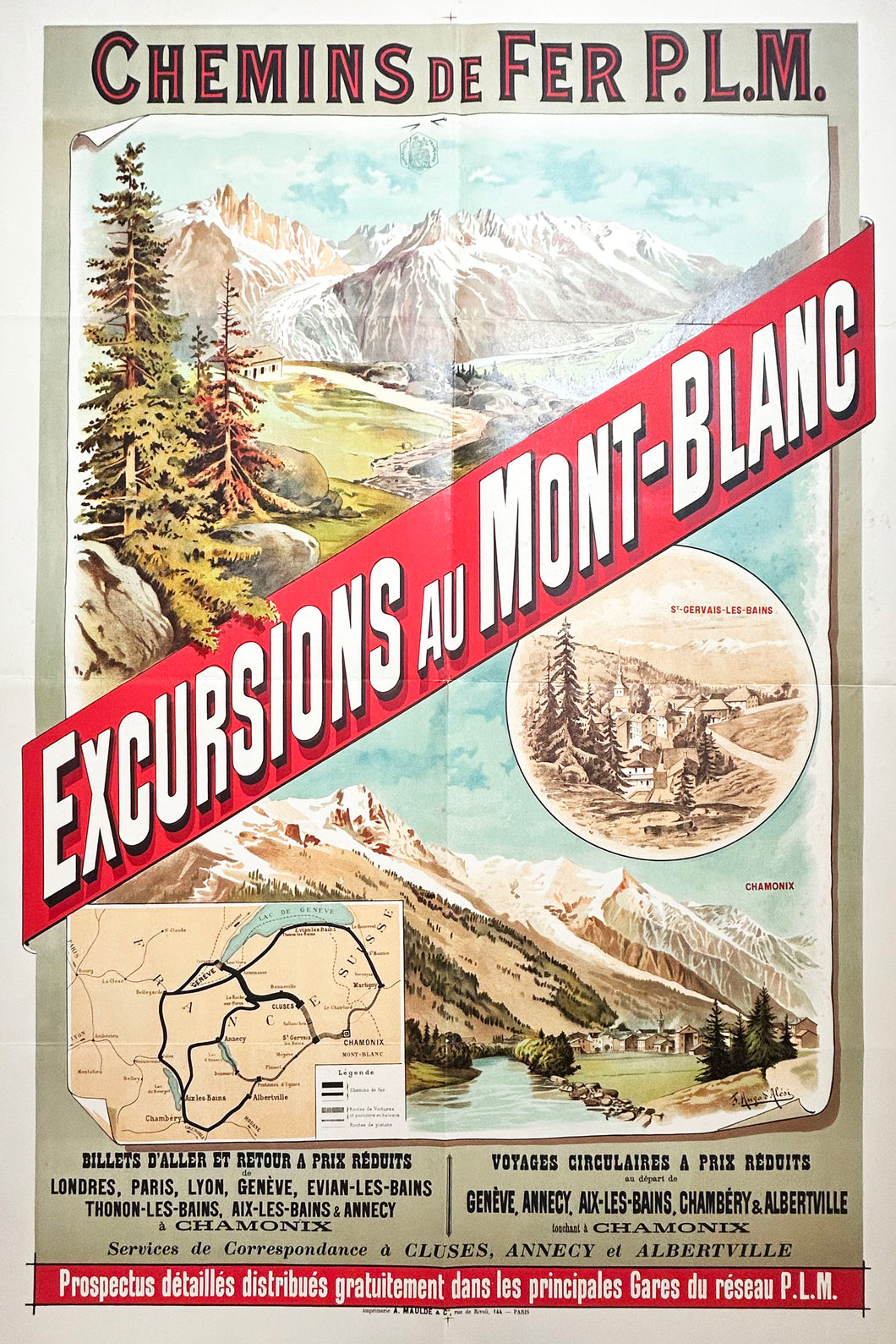 Excursions au Mont-Blanc. 1889.