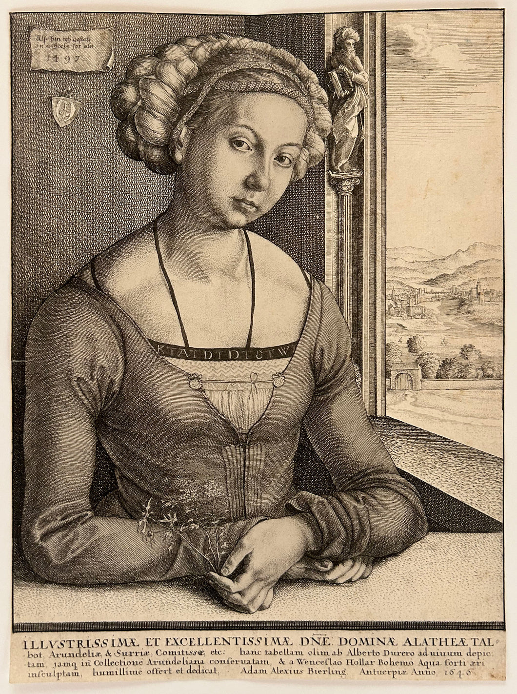 Femme aux cheveux bouclés (ou Portrait de Catharina Fürleger de Nüremberg). 1646.